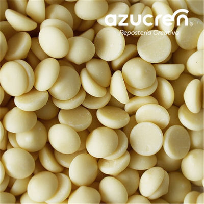 Couverture chocolat blanc Azucren 1 kg – pistoles 28 % cacao
