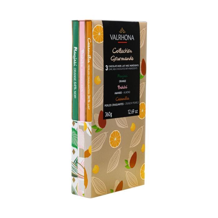 Coffret 3 tablettes - Noir & Lait - VALRHONA