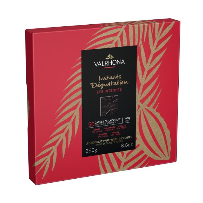 Coffret 50 Carrés de Chocolat Noir