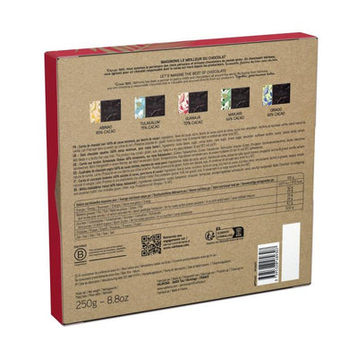 Coffret 50 Carrés de Chocolat Noir