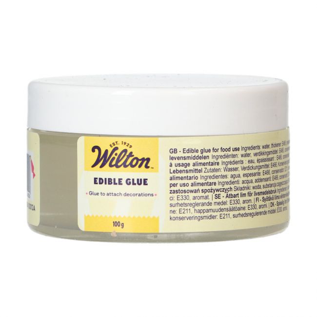 Colle alimentaire Wilton 100 g en pot pour décorations pâtissières
