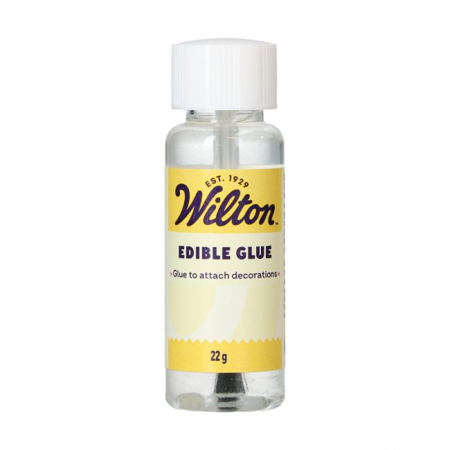 Colle alimentaire Wilton 22 g avec pinceau intégré pour décoration pâtissière
