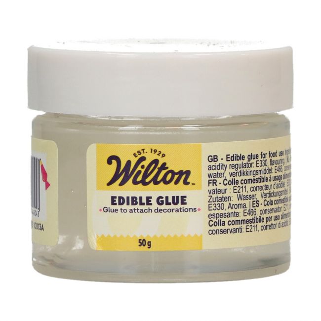 Flacon de colle alimentaire Wilton 50 g sans pinceau pour décorations de gâteaux
