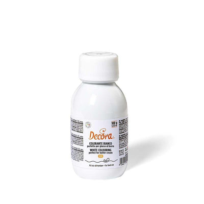 Colorant 100% Alimentaire 100G - Blanc - DECORA