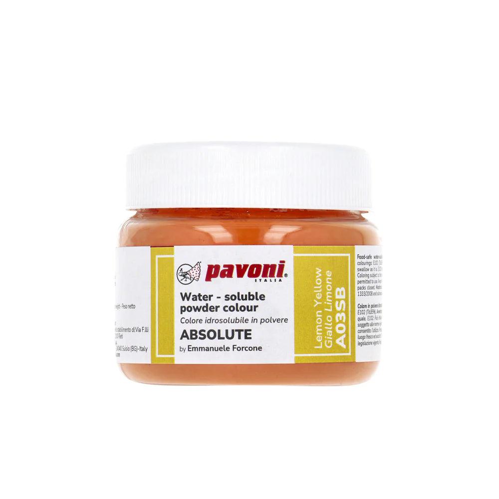 Colorant en Poudre Hydrosoluble Jaune Citron 50g