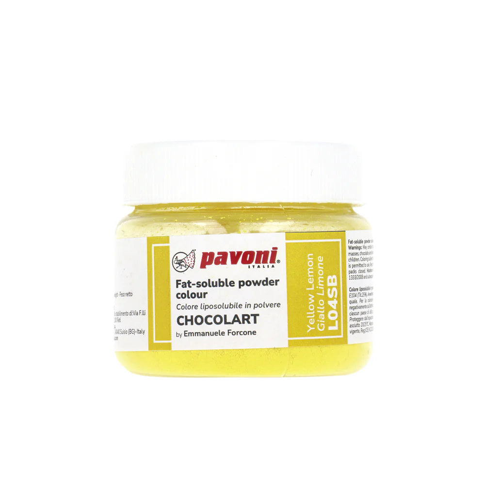 Colorant en Poudre Liposoluble Jaune Citron 40g