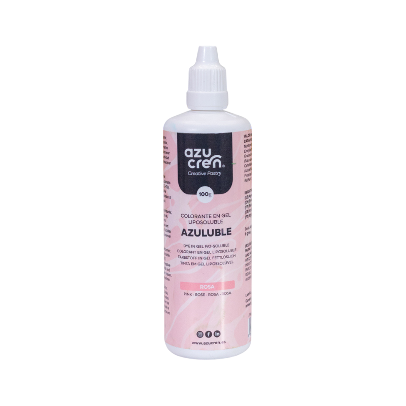 Flacon de 100 ml de colorant rose liposoluble en gel AZULUBLE
