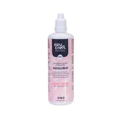 Flacon de 100 ml de colorant rose liposoluble en gel AZULUBLE