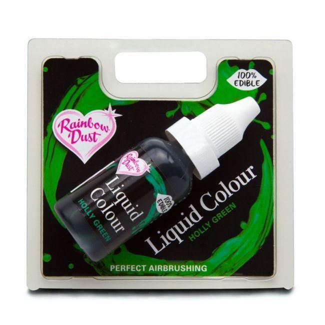 Colorant Liquide Airbrush - Holly Green - 16ml - RAINBOW DUST