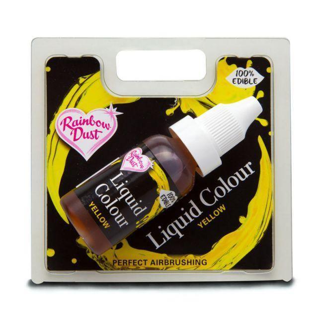 Colorant Liquide Airbrush - Jaune -16ml - RAINBOW DUST