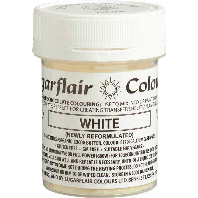 Colorant pour Chocolat - Blanc - SUGARFLAIR