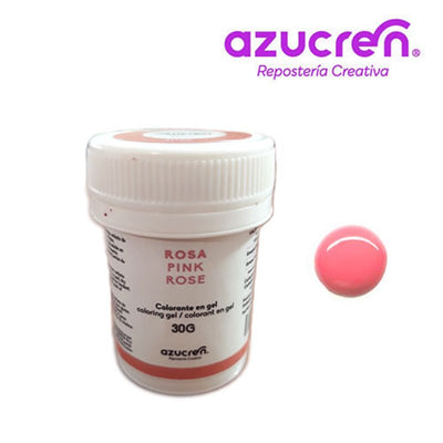 Colorant alimentaire rose Azucren 30g en gel hydrosoluble pour pâte à sucre