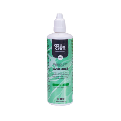 Flacon de 100 ml de colorant vert liposoluble en gel pour chocolat et pâtisserie