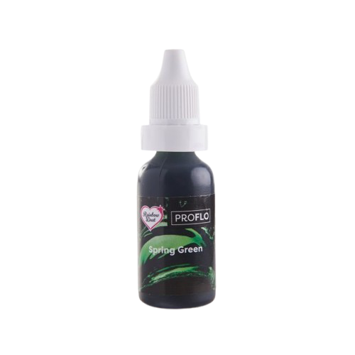 Flacon de colorant alimentaire liquide vert RD ProFlo Spring Green 16 ml – Rainbow Dust