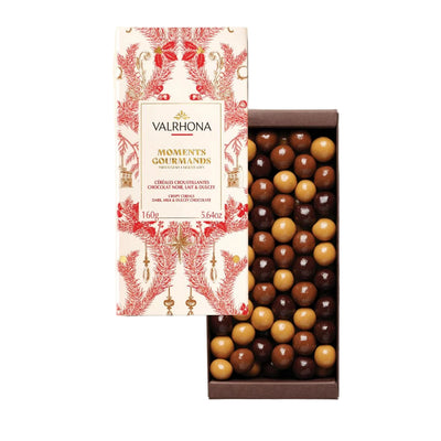 Coffret Dégustation Noël 2025 Valrhona – 18 Carrés de Chocolat Noir & Lait – 90 g