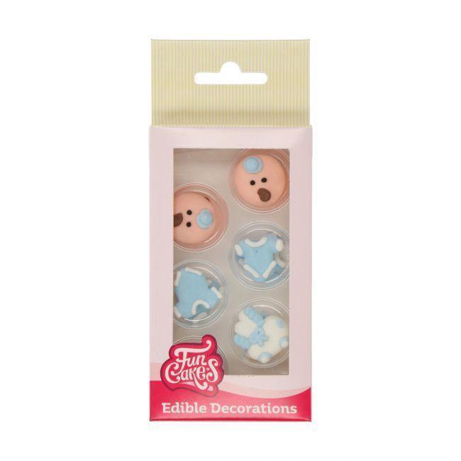 Décors en sucre Baby Boy Set/12