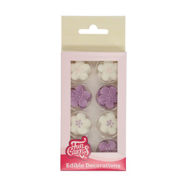 Décors en sucre - Fleurs Violettes - FUN CAKES