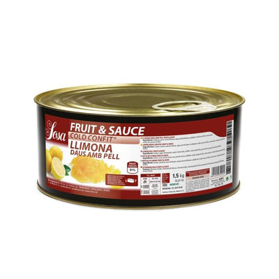 Zeste de citron confit en dés 5x5 mm – Sosa 1,5 kg, prêt à l’emploi
