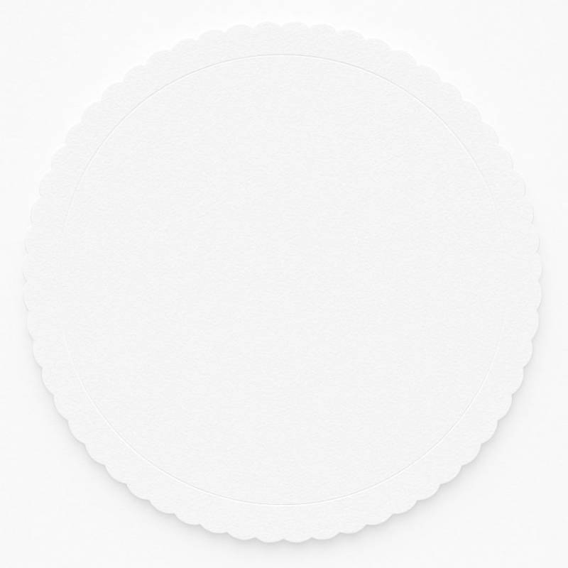 Disque extra-résistant Azucren blanc 25 cm – support rigide à texture fine