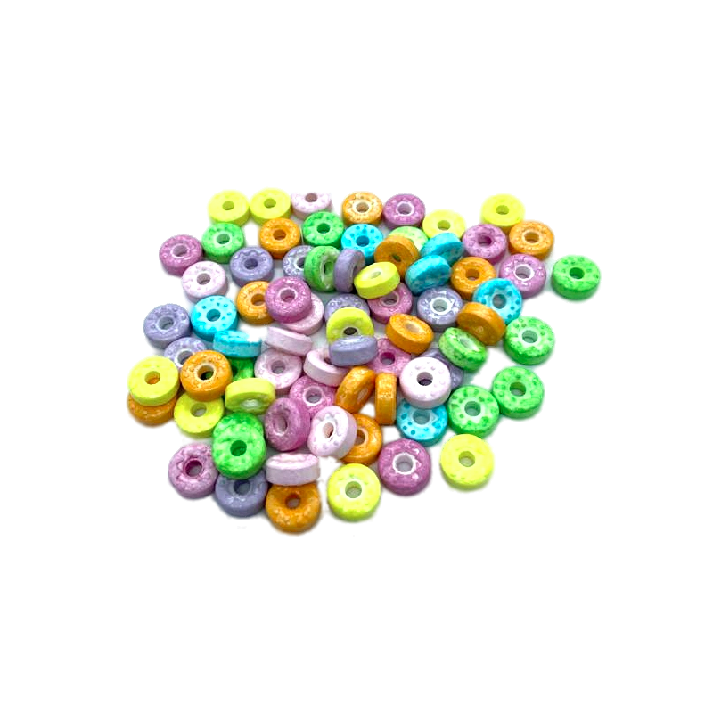 Décorations en sucre Azucren – mini donuts multicolores 80 g