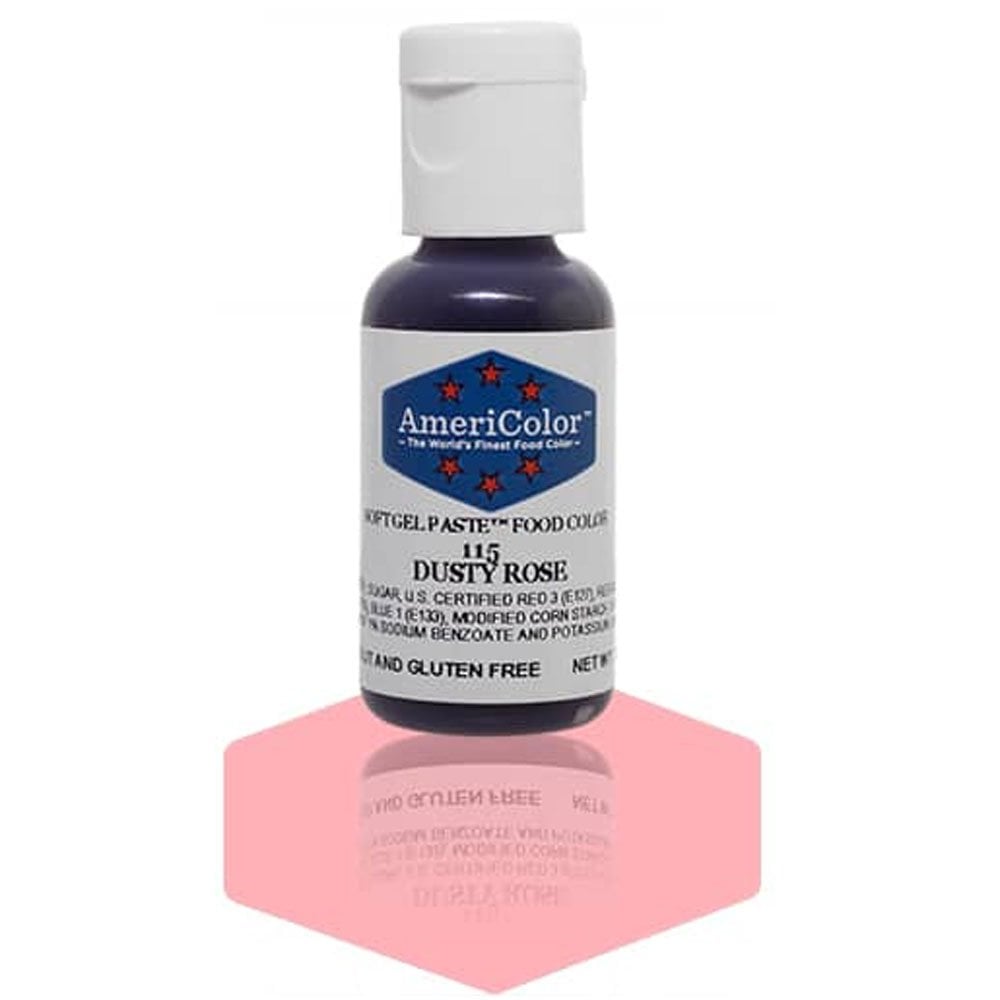 colorant alimentaire rose, dusty rose americolor, colorant en gel pâtisserie