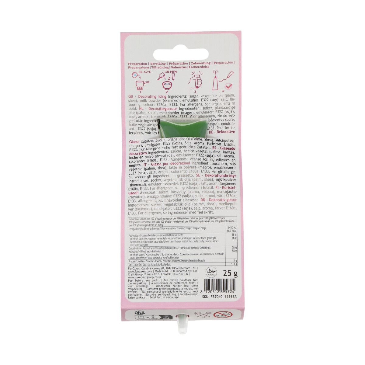 Tubo de Escritura Choco 25 g - Verde