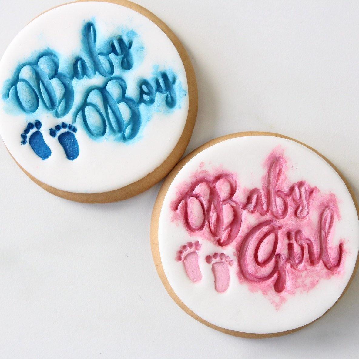 Sweet Stamp - Baby Boy - Biscuit/Cupcake Embosser - Patissland