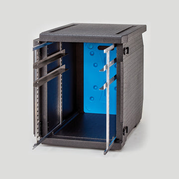 Termobox isotherme à chargement frontal - rails réglables