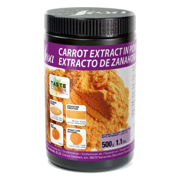 Extrait de carotte en poudre Sosa 500 g – Ingrédient naturel professionnel pour pâtisserie et confiserie