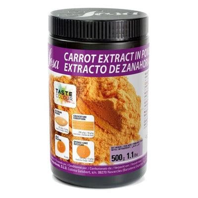 Extrait de carotte en poudre Sosa 500 g – Ingrédient naturel professionnel pour pâtisserie et confiserie