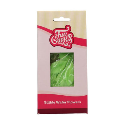 Set/50 Green Leaves in Edible Paper