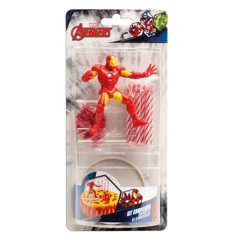 Figurine Iron Man & Set/10 Bougies - DEKORA