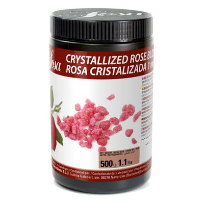 Pot de 500 g de fleurs de rose cristallisées 1 mm – Sosa Ingredients