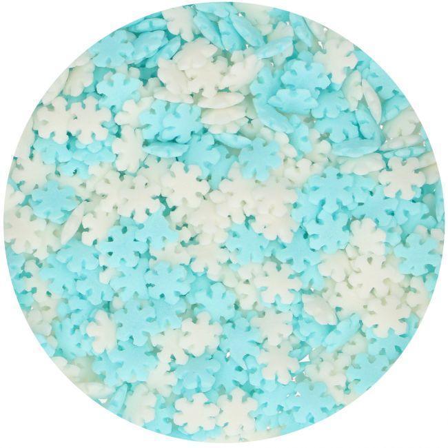 Flocons de Neige Blanc et Bleu - FUN CAKES