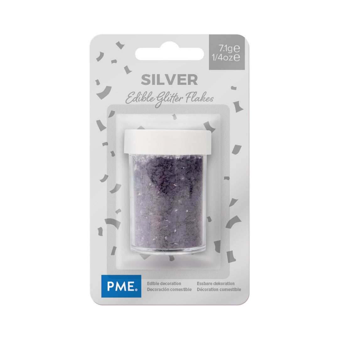 Flocons pailletés Silver / Purple