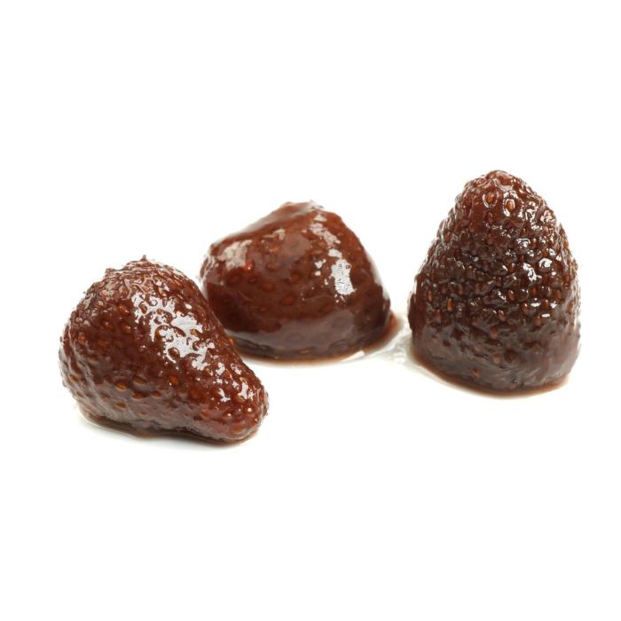 Fraises entières confites 15x15 mm Sosa en boîte de 1,5 kg