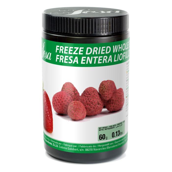 Fraises entières lyophilisées Sosa Ingredients – pot 60 g