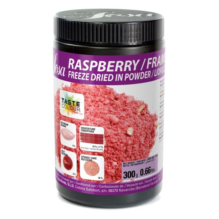 Poudre de framboise lyophilisée Sosa – pot 300 g