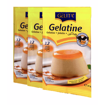 Gélatine Bovine Halal 200 Bloom Gelita - 12 Feuilles
