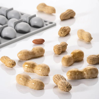 Moule silicone Pavoni GG014 Peanut en forme de cacahuètes – 24 empreintes