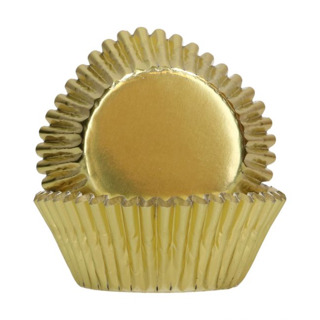 48 Gold Cupcake Liners