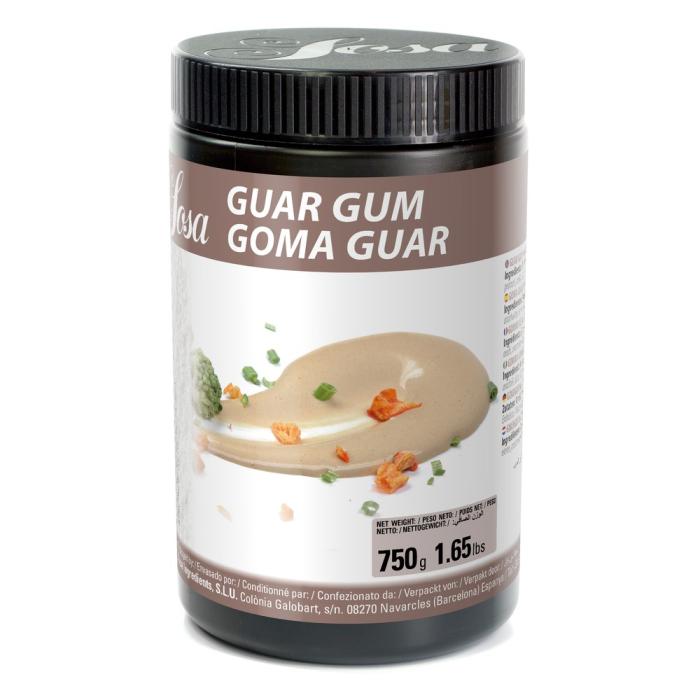 Pot de gomme guar Sosa 750 g, épaississant naturel pour sauces, purées et pâtisserie