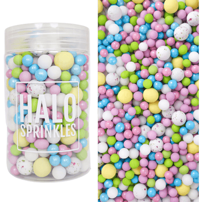 Perles comestibles colorées pour gâteau de Pâques - Halo Sprinkles