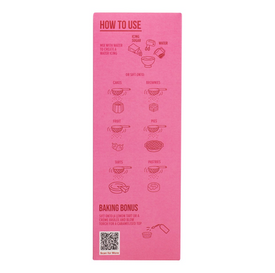 Mode d’utilisation PME Icing Sugar – illustration