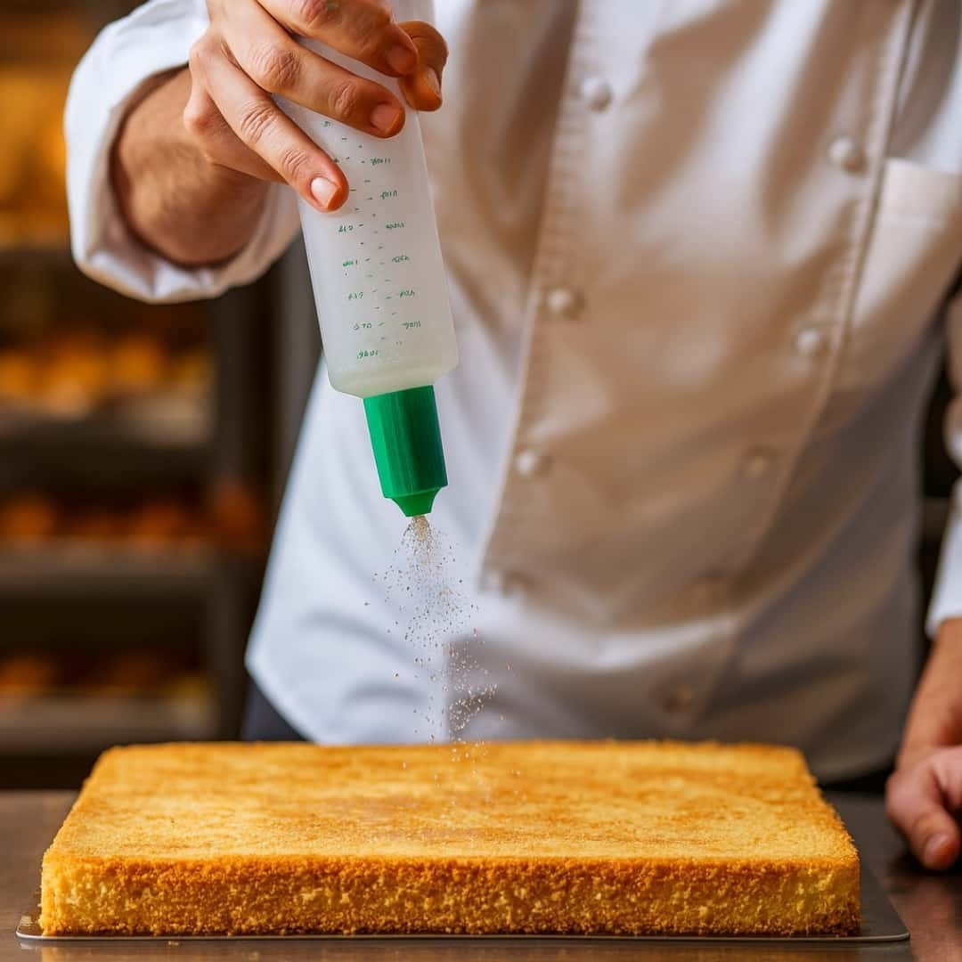 bouteille doseuse pavoni, bouteille plastique alimentaire, bouteille graduée pâtisserie, bouteille 1000 ml pavoni, accessoire cuisine professionnel
