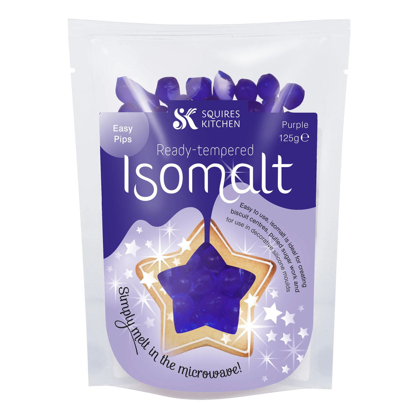 Isomalt violet pré-tempéré 125 g Squires Kitchen Easy Pip