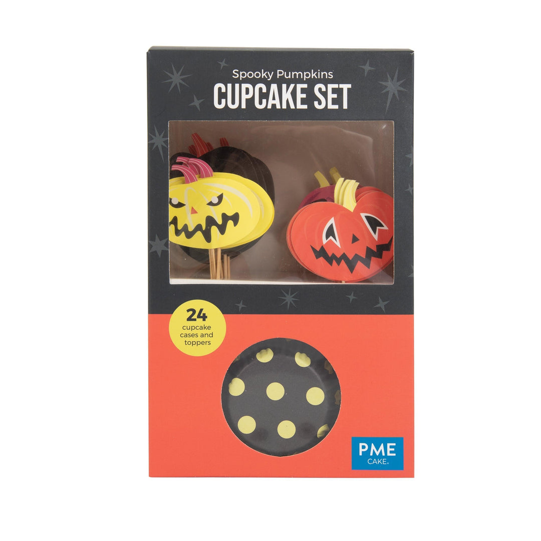 Kit Caissettes / Toppers x24 - Citrouilles
