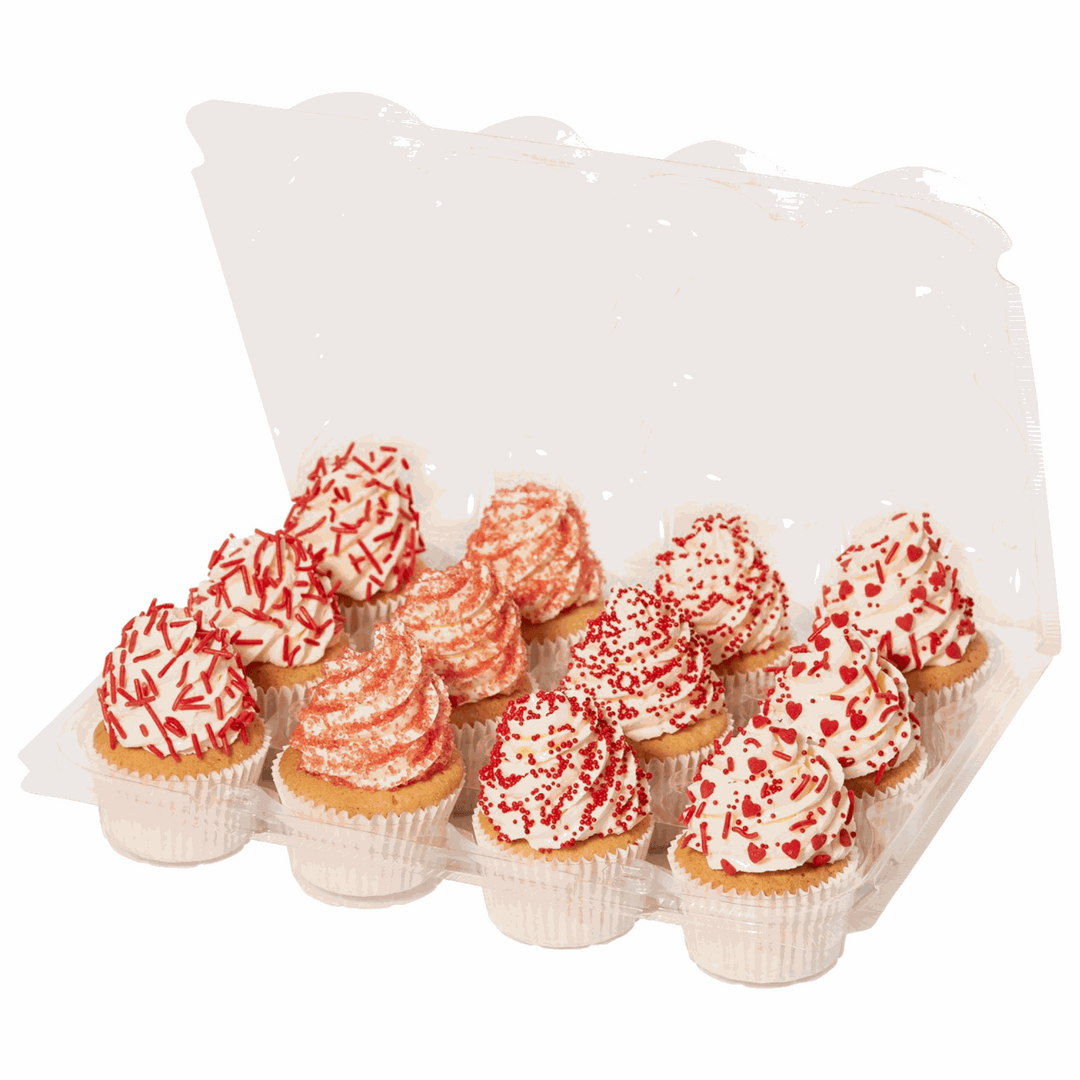 Lot de 3 Boites à Cupcakes - 12 alvéoles