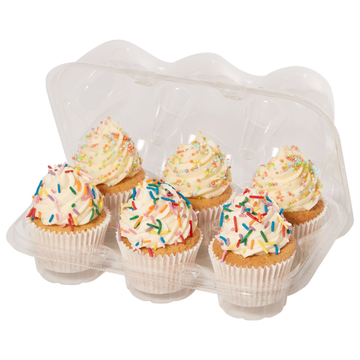 Lot de 3 Boites à Cupcakes - 6 alvéoles
