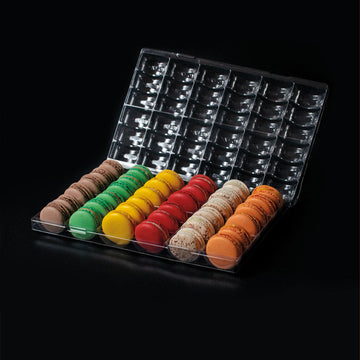 Présentoir macarons 36 empreintes 295 x 195 mm - boîte de 200